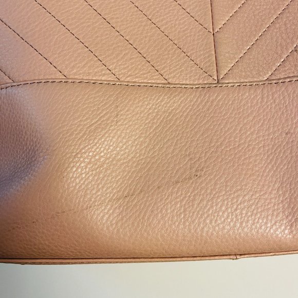 Karl Lagerfeld Paris Pink Quilted Leather Large Shoulder Tote - Picture 10 of 13